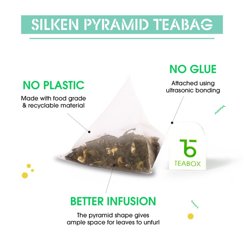 Teabox Premium Darjeeling Green Tea With Dandelion Roots | 100% Whole Leaf & 0% Bitterness | Green Tea From The Himalayas | 25 Tea Bags (Low Caffeine) - Image 4